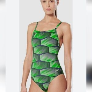 Shell Shock Flyback One Piece Women's Performance Racing Swimsuit Sz 30